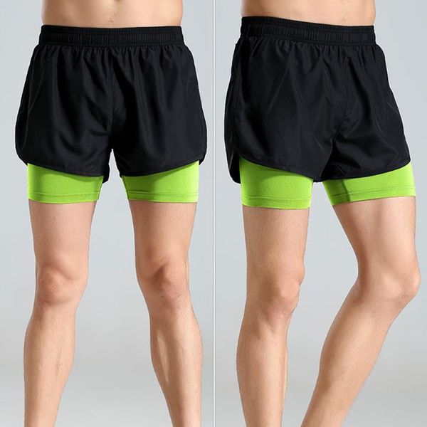 

men's running shorts sports short pants fitness gym short trousers training trunks workout man yogashorts pantalones cortos male, White;black