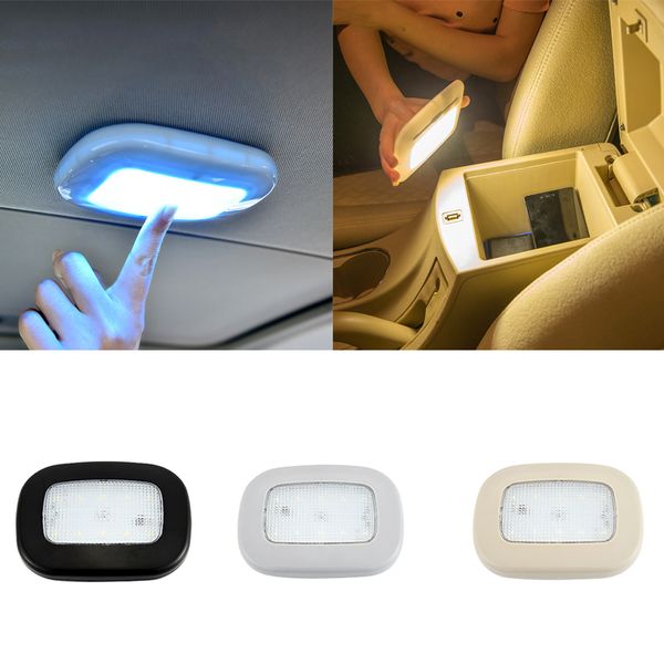 

universal usb rechargeable white led car reading light interior led car styling night light roof doom lamp magnetic