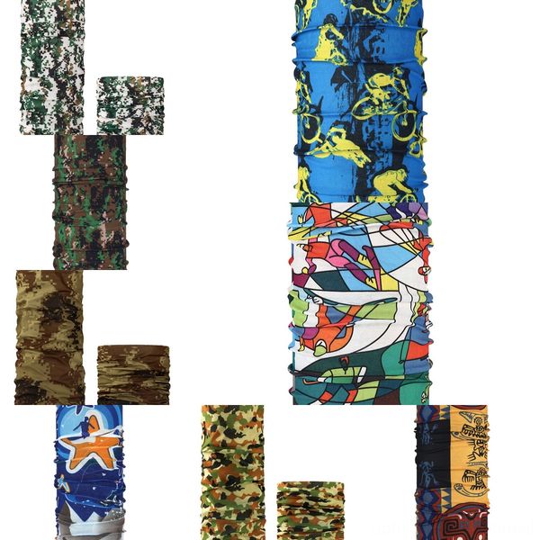 

epk8z outdoor uv protection bandana cycling bicycle scarf scarf face headband outdoor sunscreen riding triangle mask men's sportswear, Black