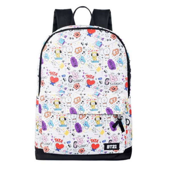 

Kpop BTS BT21 Bangtan Boys Tata COOKY SHOOKY School Book рюкзак сумка мультфильм сумка для хранения школьн