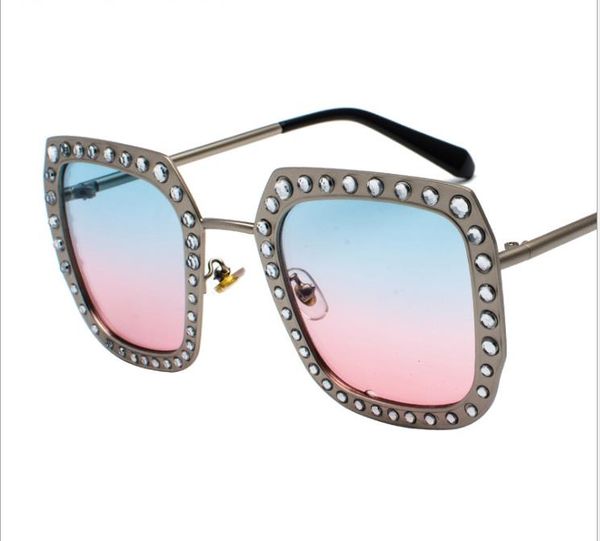 

european and american new diamond retro sunglasses women's sunglasses sunglasses, White;black