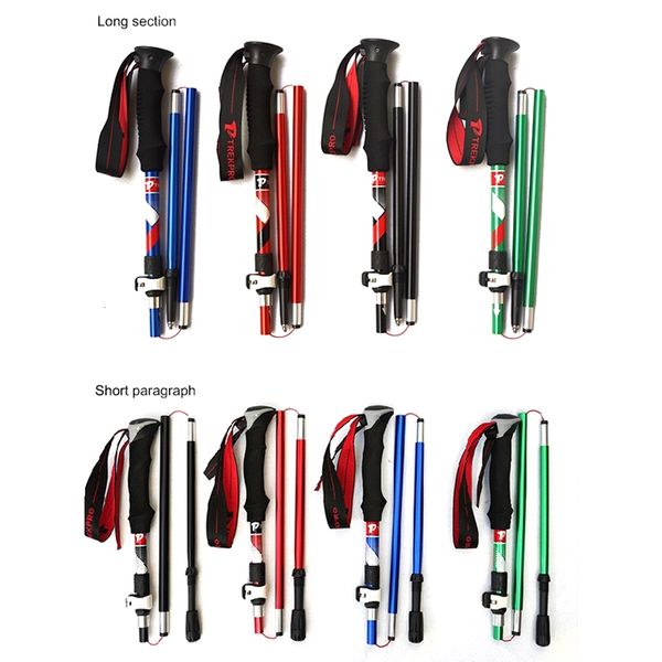 

adjustable folding ultralight carbon fiber quick lock trekking poles hiking pole walking running stick trekking poles