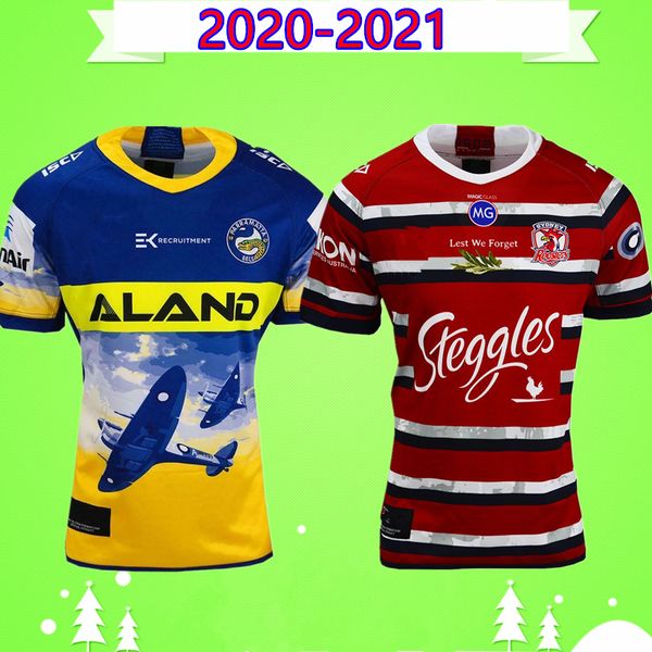 

s-5xl 2020 2021 parramatta eels commemorative rugby jerseys sydney rooster french alvaro gower evans australia anzac new corps, Black;gray