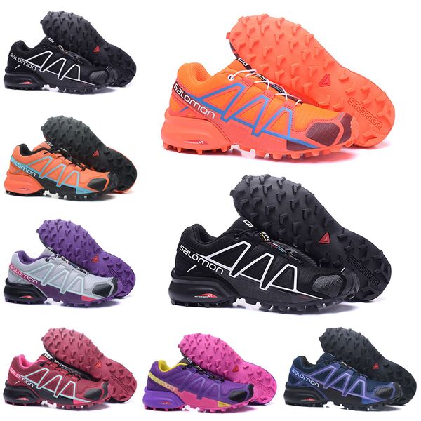 

Salomon Speedcross 4 CS Running Shoes Black Pink Orange Women Mens Trainer Speed Cross 4 Jogging Sports Sneakers 36-46 Drop Shipping