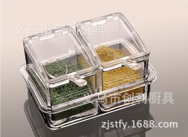 

two-in-one thickening originality second gram force to flavor box seasoning pot suit high archives foreign trade kitchen articles