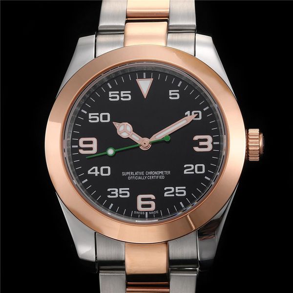 

New arrival Gold Luxury Watch Mechanical Air kking Automatic 2813 Movement Men Watch sports watches 3 color Wristwatches montre de luxe