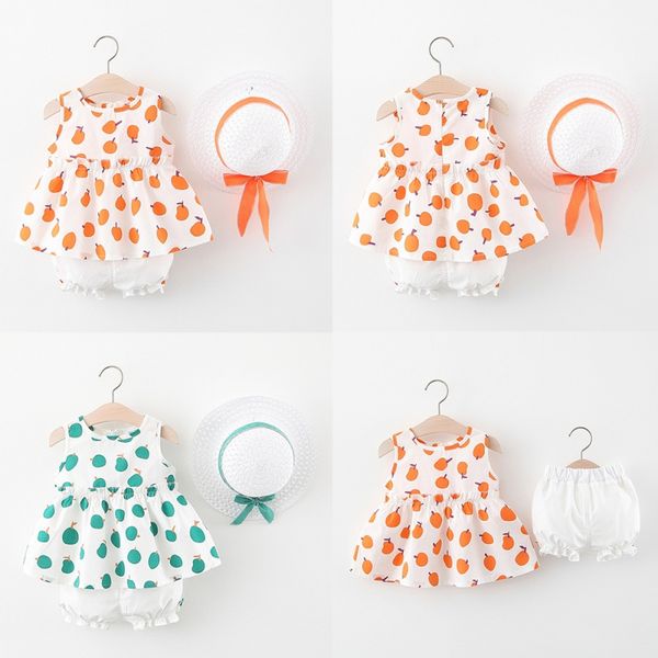 

девочки одежда baby girl одежда установить outfit boho стиль summer beach outfit для одежды топы + брюки + straw hat, White