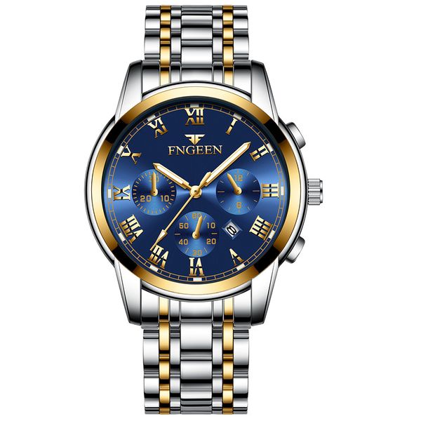 

successful man clock non-mechanical men watch trend korean quartz men's watch waterproof boy student mens watches montre homme, Slivery;brown