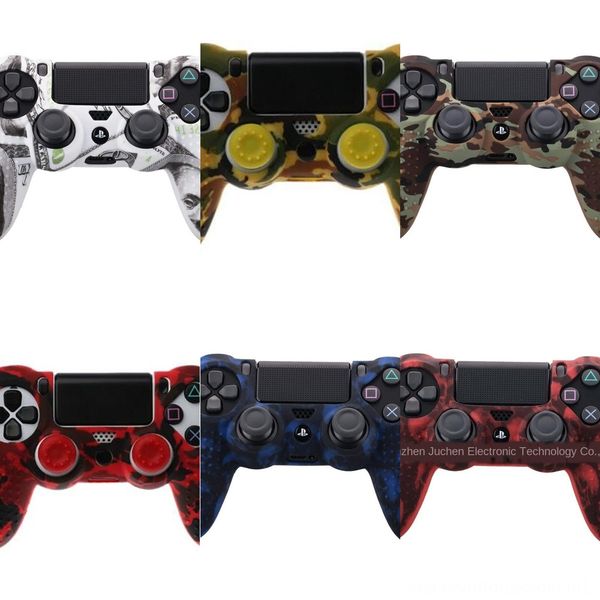 

m9xlx 4 цвета шипованная кожа премиум защитная для мягкого быстрого чехла grip cover anti-slip ps4 slim pro controller высококачественный си