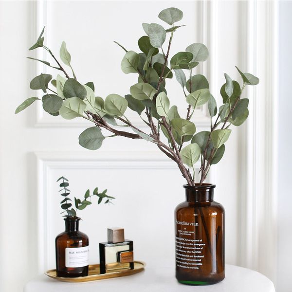 

diy flores summer autumn handmade artificial plastic plants eucalyptus tree branches home wedding l party leaves grass a1740