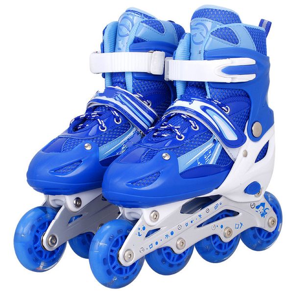 

explosion models full flash suit roller skates roller skates men and women children, Black;grey