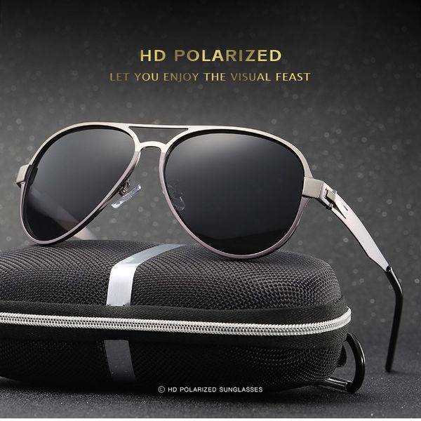 

new men's polarized sunglasses spring-legged toad drives sun glasses fishing sunglasses, White;black