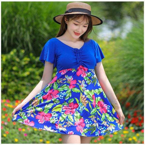 

pianershu 8903 плюс удобрение плюс размер горячий источник купальник большой груди раскол мать купальник женщина, White;black