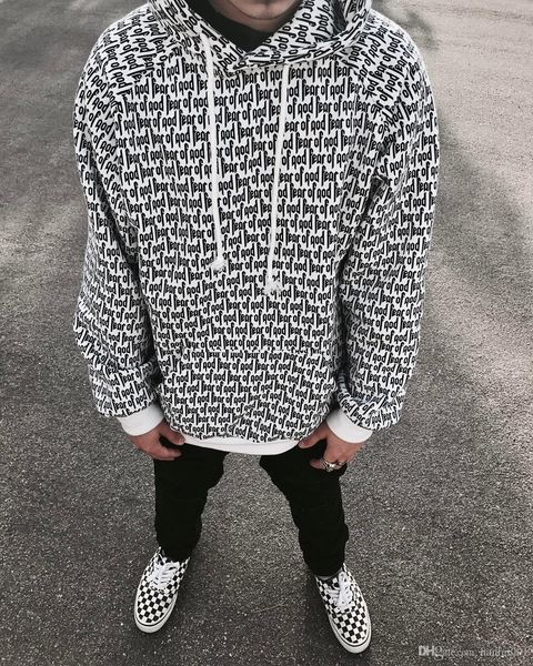 

17ss fear of god hooded sweatshirt fog men women couple coats hoodies fashion hip hop good quality hfwy023, Black