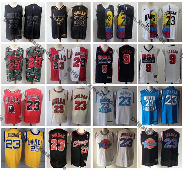 

Урожай NCAA Быков Adidas 23 Michael Джордан Мода Swingman баскетбольной прошитой Tune команда Space Jam North Carolina Джерси