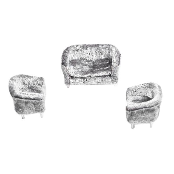 

dolls house miniature furniture 1/20 double sofa couch for toys