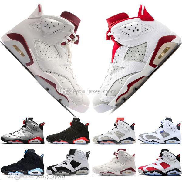 

2019 bred vi 6 6s mens basketball shoes infrared 23 3m reflective tinker slam dunk cny wheat men sports sneakers designer trainers size 7-13