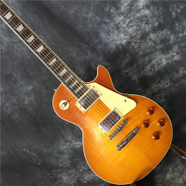 

brand new 2020 electric guitar brand oem + color yellow electric guitar in china