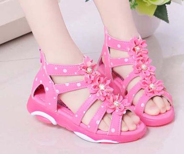 

chaussures enfants cow leather open toe casual slipper sandal summer sandals beach slide slippers kids shoes shoes011 p21, Black;red