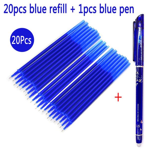 

20шт / set gel pen стираемых refill магия стираемой pen refill 0.5mm синий / красный / черные чернила офиса школа канцелярский дать инструме