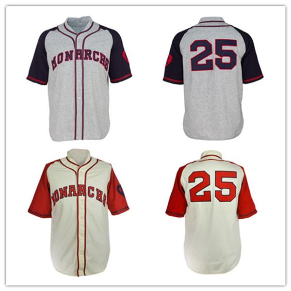 

XS-5XL Kansas City Monarchs 1942 Home Road Jersey All Stitched Any Name And Number Baseball Jerseys Free Shipping