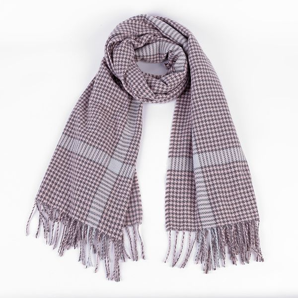 

wholesale-autumn and winter new fashion bristle scarf wild imitation cashmere shawl sweet plaid scarf, Blue;gray