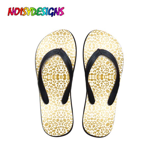 

noisydesigns gold leopard print sandals slippers women casual sandals shower slides for female comfort rubber flip flops mujer, Black