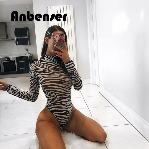 

zebra print turtleneck bodysuit bodycon long sleeve women black white cotton body womens skinny playsuit printed romper jumpsui