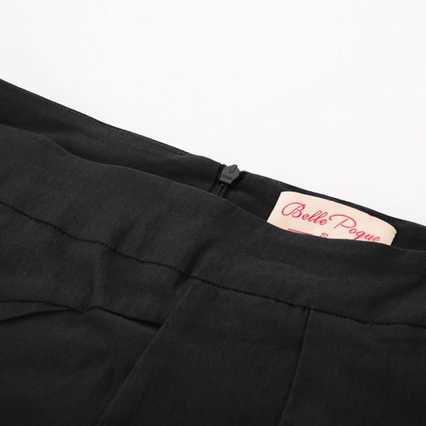 

fashion womens high waist pencil plain skirt hips wrapped bodycon office formal, Black