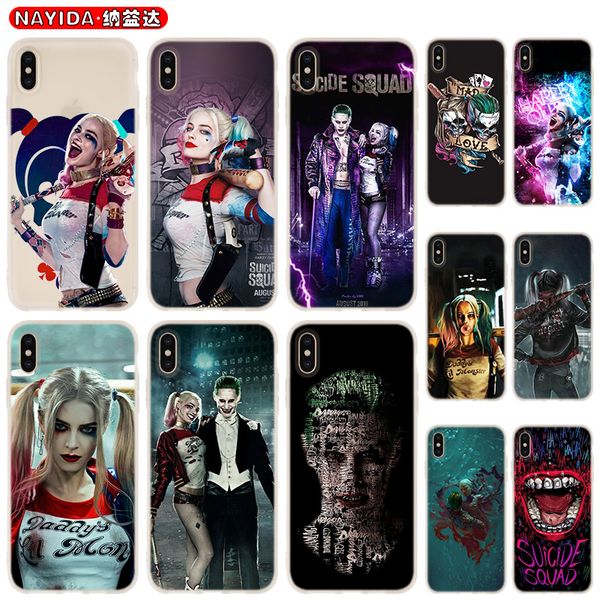 

soft phone case for iphone 11 pro x xr xs max 8 7 6 6s 6plus 5s s10 s11 note 10 plus huawei p30 xiaomi cover joker and harley quinn