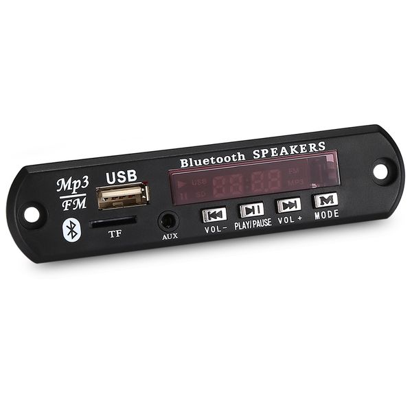 Digital LED 12 V Bluetooth V3.0 Placa Decodificador MP3 FM Rádio USB TF AUX Remoto para Carro