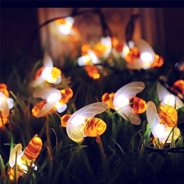 

хэллоуин украшения honeybee lights лампа для праздничных вечеринок украшение шнура света на батарейках jk1909