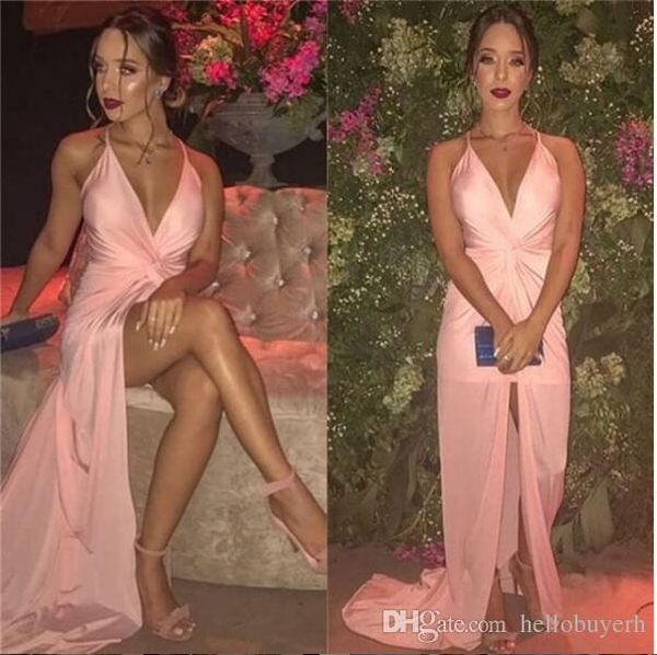 

сексуальная оболочка v шеи новые платья выпускного вечера длинные сплит фронт черные девушки платья выпускного вечера африканские вечерние п, Black