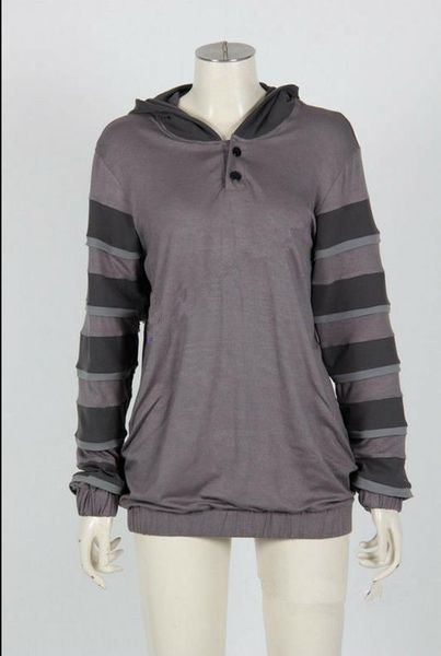 

creepypasta ticci toby cosplay costume hoodie jacket only, Black;red