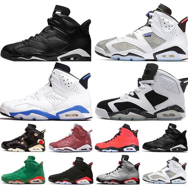 

Best Quality 2019 Infrared Bred UNC 6 6s Mens Basketball Shoes 3M Reflective Bugs Bunny Tinker Black Cat Flint Men Sports Sneakers Designer