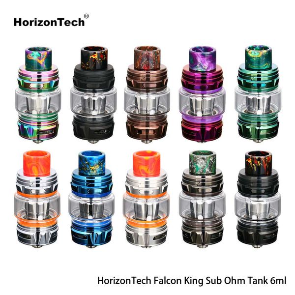 

Horizontech Falcon King Tank Atomizer Bulb Version 6ml Bubble Glass Sub Ohm атомайзер для оригинальной катушки Horizon Mech 100% подлинный