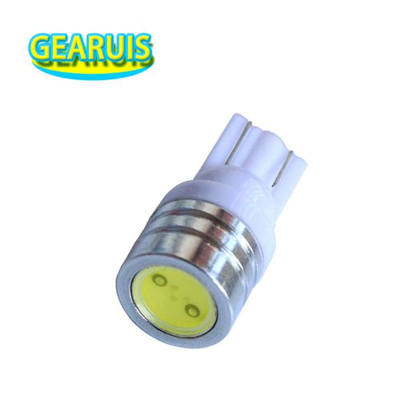 

100pcs car auto led w5w t10 cob 3 chips 40ma 501 168 wedge turn side license plate light parkin clearance bulbs red amb