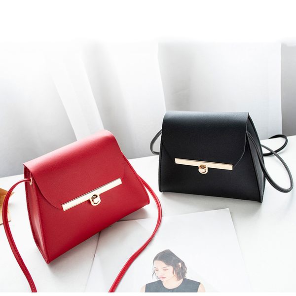 

luxury handbags women bags designer fashion messenger shoulder bag chest bag pure color leather mini lady flap purse tote c13