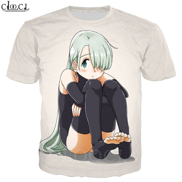 

ban the seven deadly sins t shirt men women 3d print short sleeve fashion streetwear plus size casual, White;black