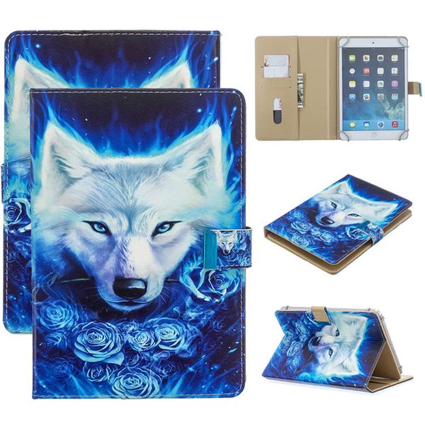 

new tablet case wallet pu leather phone case flip cover for universal tablet pc case 7" 8" 10