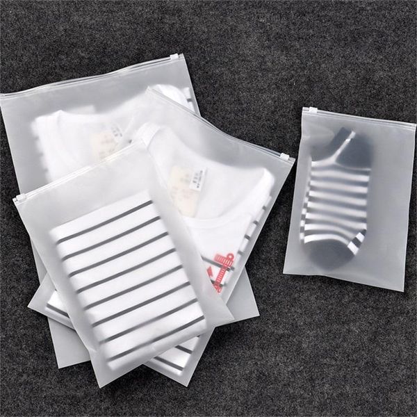 Матовая прозрачная пластиковая молнии для хранения сумки уплотнения собственной личности упаковка многоразовая застежка-молния для одежды нижнее белье упаковка путешествий реквизит 0 78xk7 з