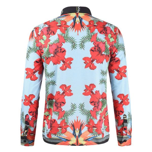 

горячие продажи моды новых рубашек мужчина большого размера цвет рубашка с длинным рукавом печатных мужчин рубашка бесплатная доставка, White;black