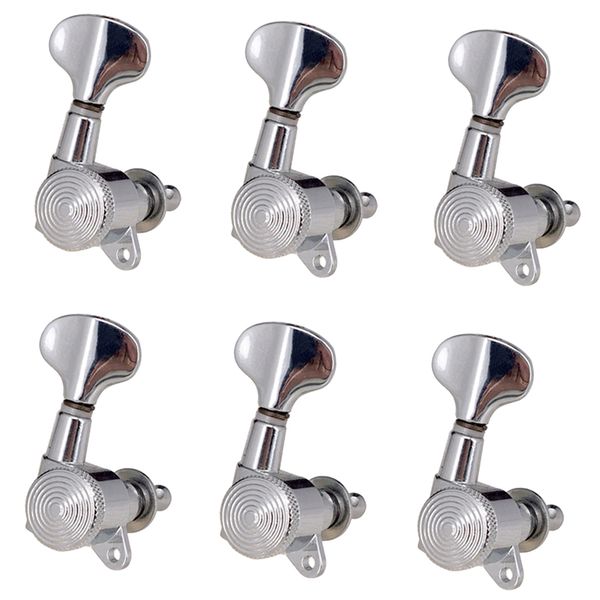 

silver fishtail folk guitar lock gear tuners tuning pegs machine heads 6r