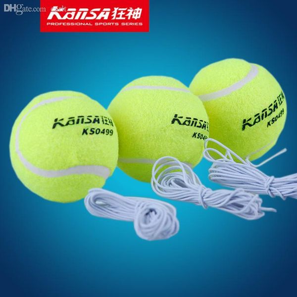 

wholesale-kansa 3pcs tennis ball sports tennis training balls trainer exercise ball with rubber rope tennis accessories