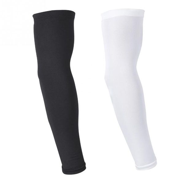 

summer sport sleeves cycling arm warmers women men uv protection arm warmers basketball running bike arms sleeves sport safety, Black