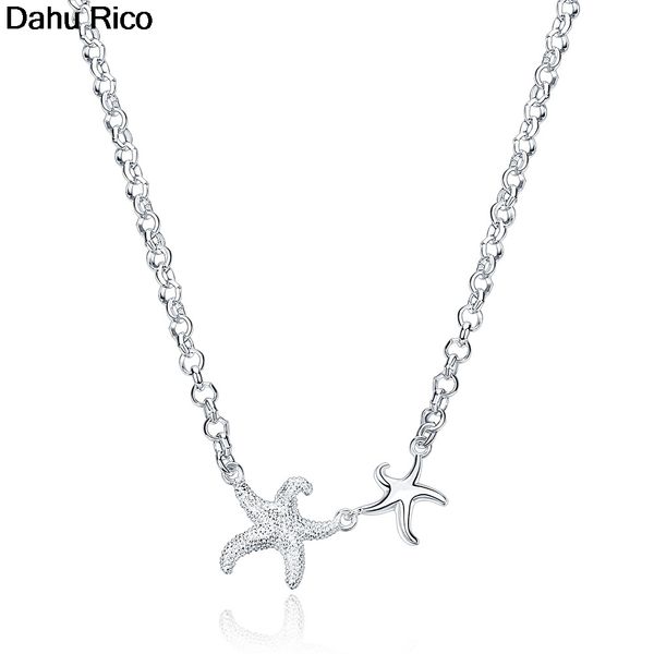 

starfish animal necklaces & pendants colares women femmes cadenas chains silver color prices in euros joia a dahu rico necklaces