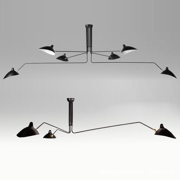 

Serge Mouille Подвесные Светильники Лампы Светильник Hanglamp Spider Home Decor Светильники Для Ст