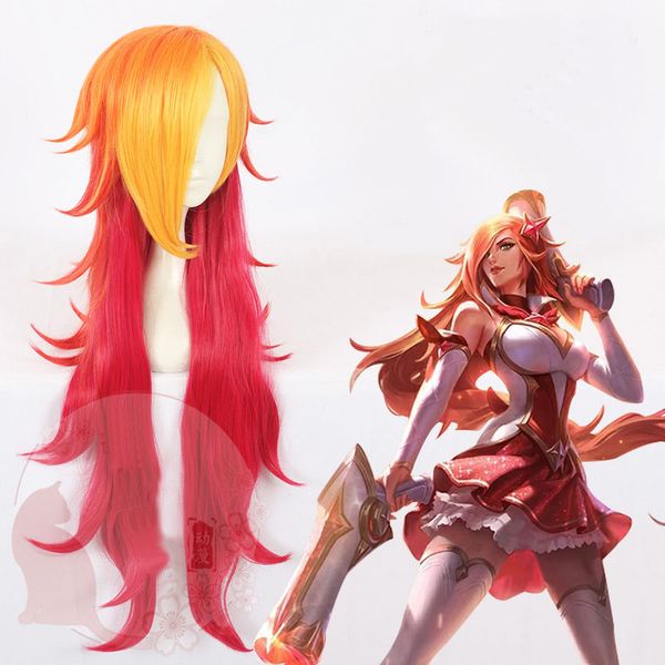 Gioco LOL Star Guardian Miss Fortune Cosplay Wigthe Bounty Hunter costumi parrucca per capelli lunghi