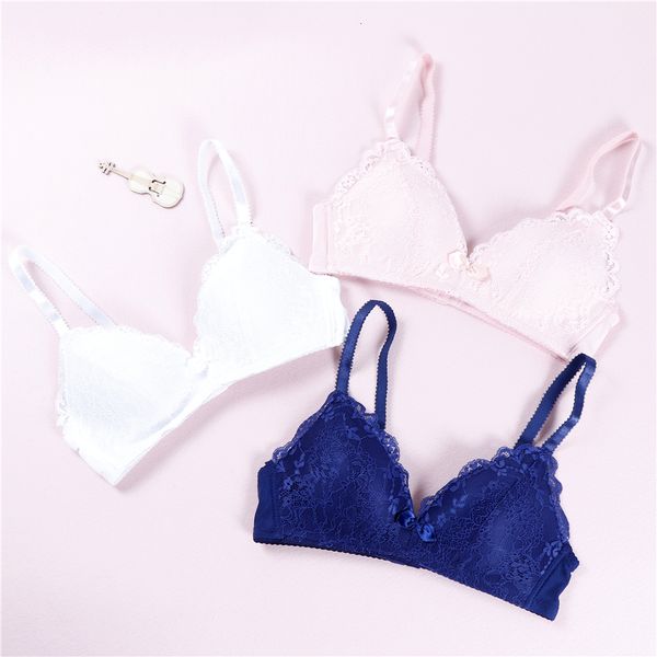 

fashion new back closure deep v bra seamless push up adjustable 3/4 cup bra comfortable lace top, Red;black