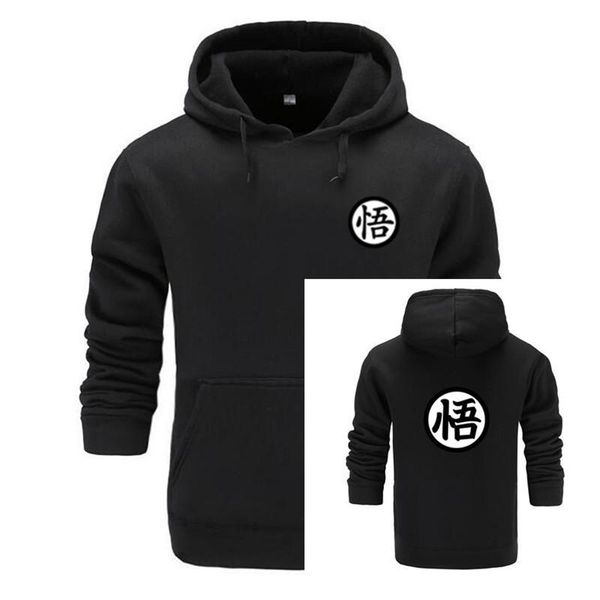 

2020 нового аним hoodie косплей 3d dragonball z сон гок карман с капюшоном толстовка толстовка мужчины, Black